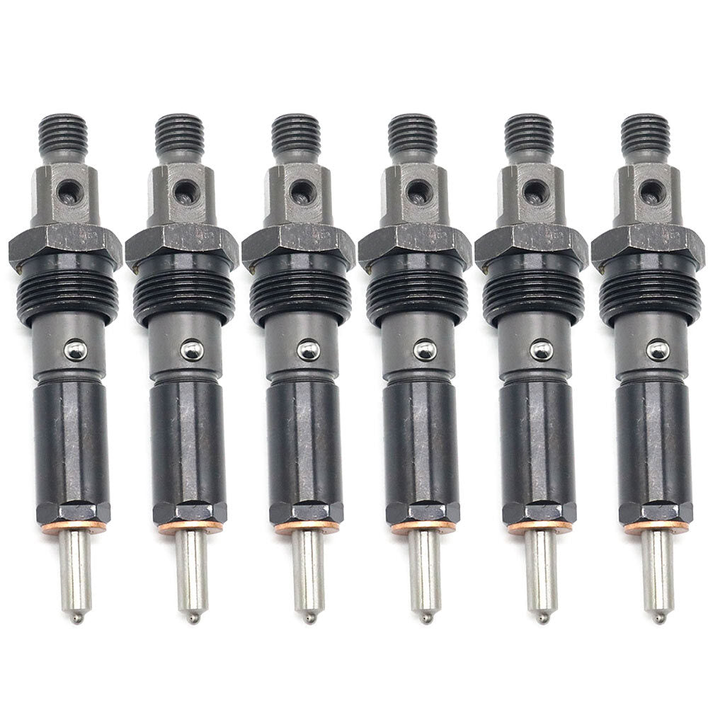 6-piece fuel injector kit (0432131837 3919350) for Dodge 5.9L 6BT diesel engines.