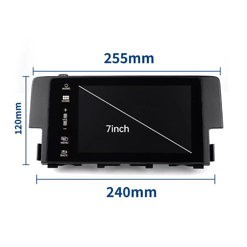 7 FOR 2016-18 for Honda for Civic Radio Navigation Display Touch Screen 39710-TBA-A11