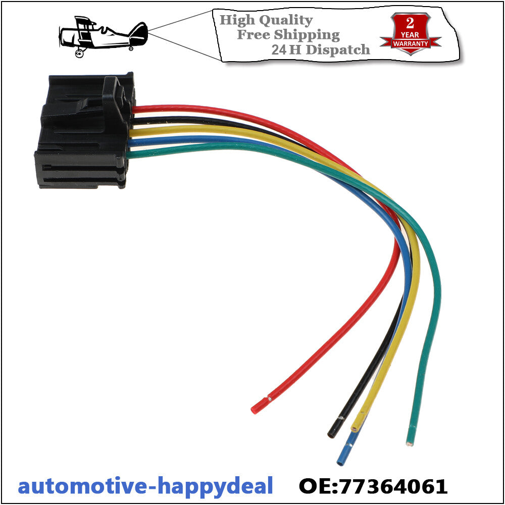 for FIAT GRANDE PUNTO HEATER RESISTOR WIRING LOOM REPAIR PLUG HARNESS 77364061