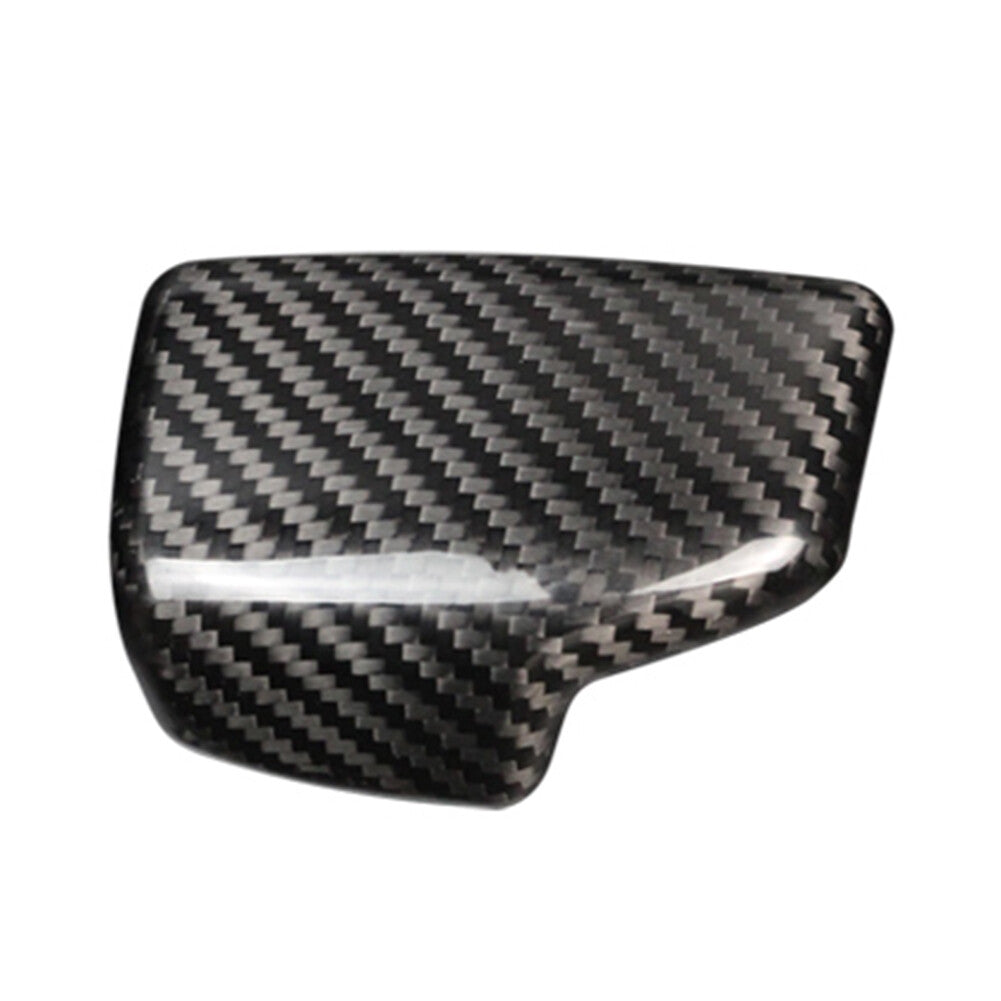 Carbon Fiber Gear Shift Knob Cover Sticker Trim for Audi A4 B9 A5 Q7 2017-18 RHD