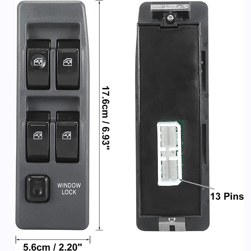 for Mitsubishi Pajero Montero Shogun 90-03 LHD Power Window Main Switch MR753373