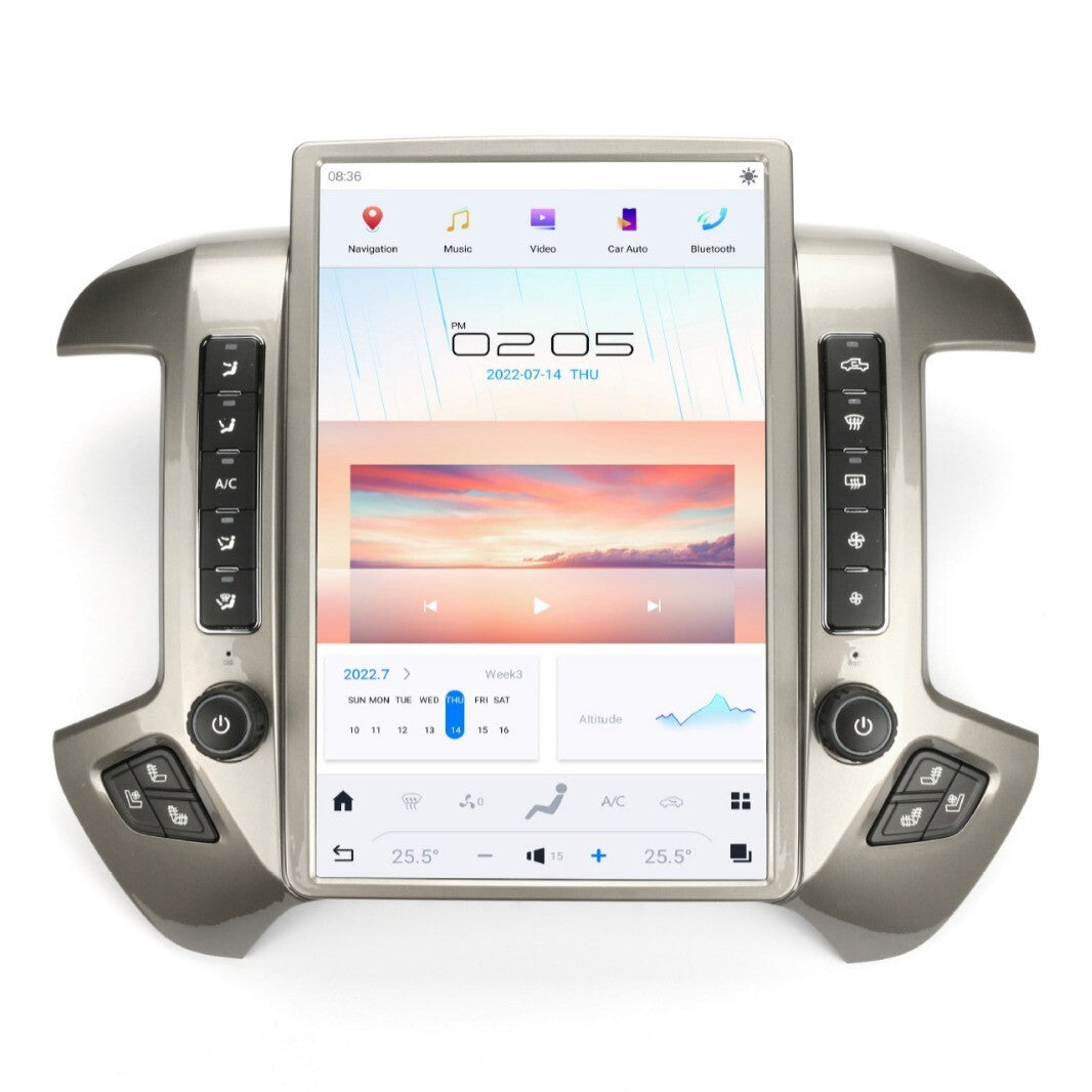 Android 13.0 for Tesla Vertical Screen GPS Radio for Chevrolet Silverado 2013-2019