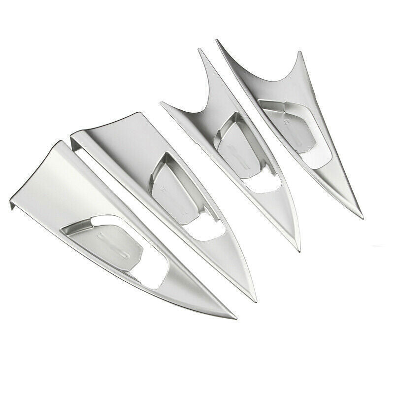 Inner Door Handle Cover Trim 4 Fit for Honda for Civic 10th 2016-2021 Silver Matte