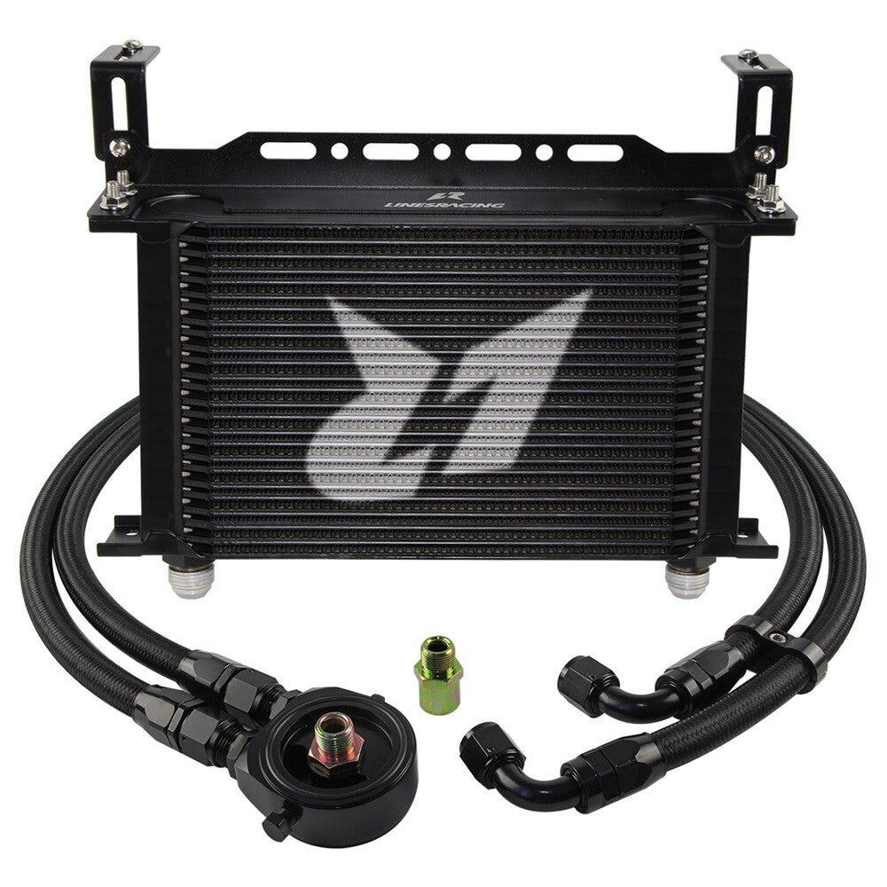 LR 25 Row AN10 Oil cooler w/Bracket+Filter Adapter Hose Kit 3/416  M201.5 BK