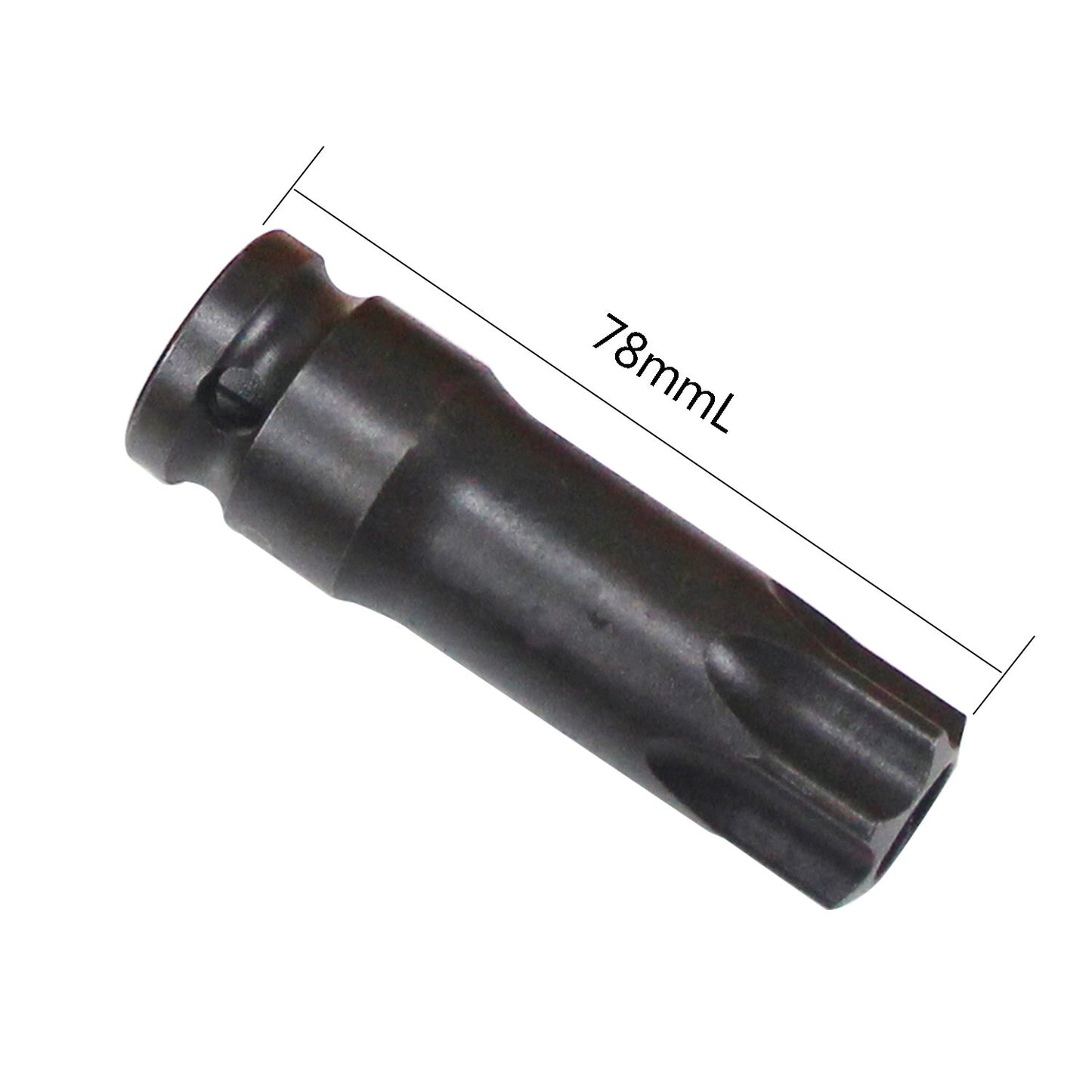 The T100 hollow Torx socket tool is suitable for removing 1/2 DR timing chains from for Mercedes-Benz vehicles.