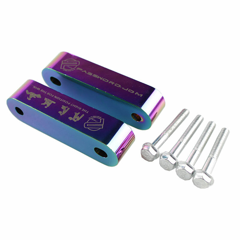 Anodized Neo Chrome Hood Spacer Hood Riser 3/4 for Honda for Civic CRX Sol Integra