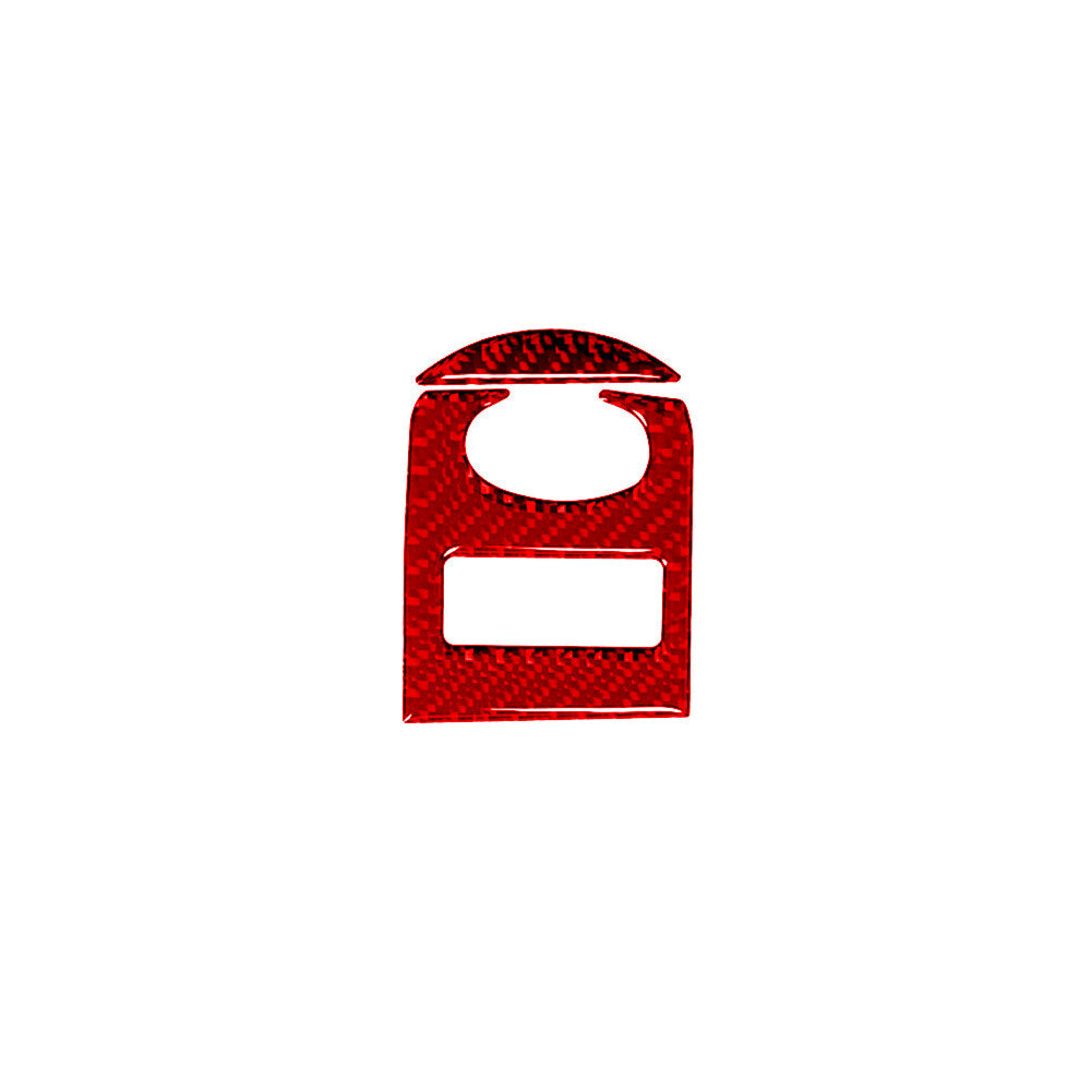 Red Carbon Fiber Window Lifting Control Panel Cover Trim for Audi TT 2008-2014