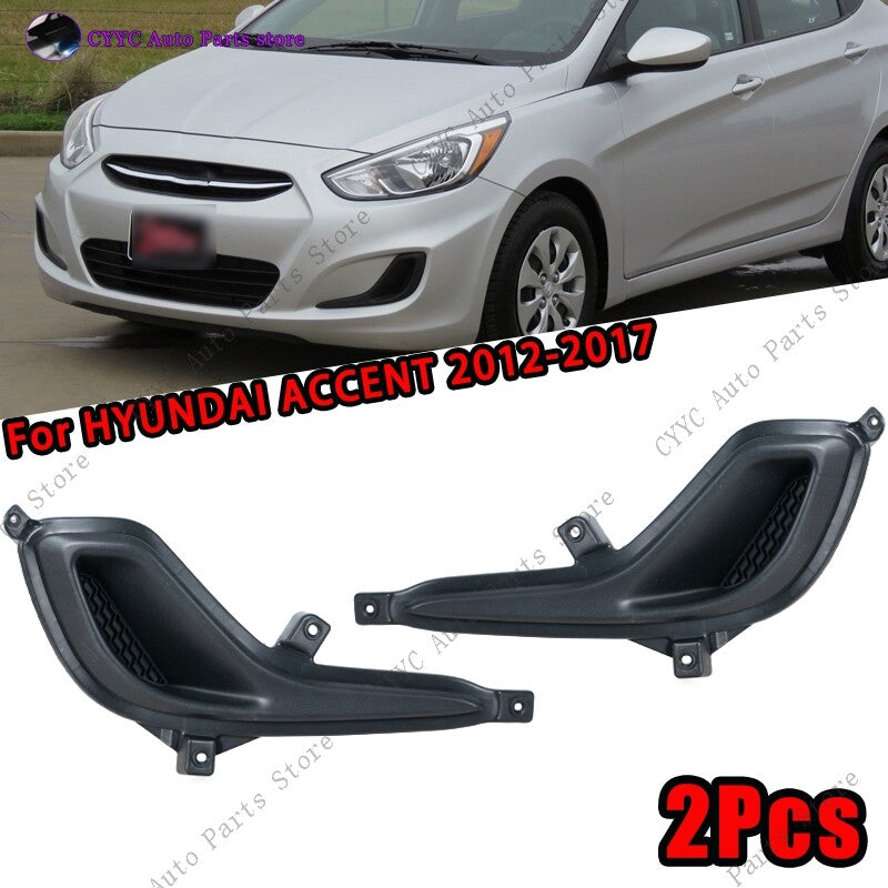 2Pcs for HYUNDAI ACCENT 2012-2017 fog lights conver plastic frame