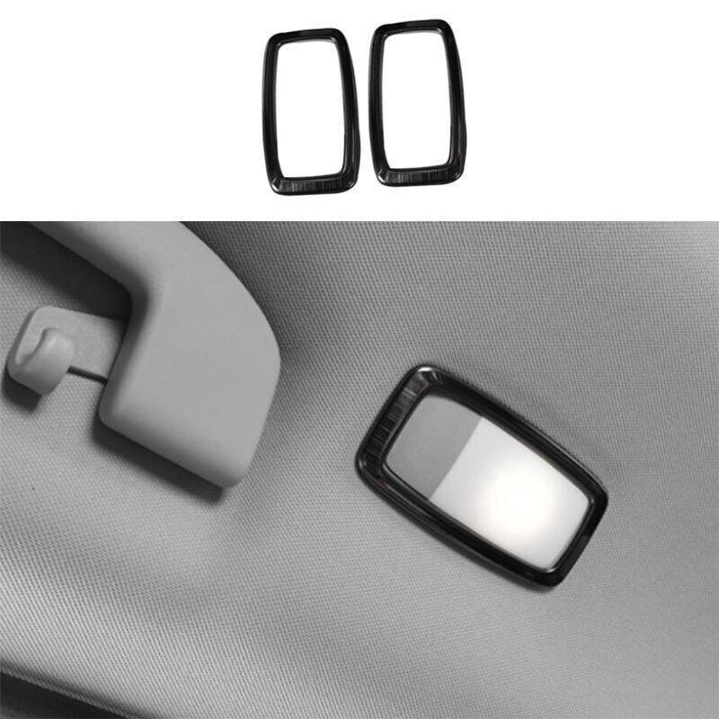 Fit for Infiniti Q50 2014-2023 Black Titanium Rear Reading Light Cover Trim 2PCS