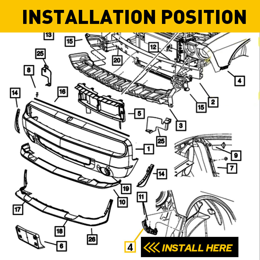 2015-2021 Diamond Series 68226533AA 2SET