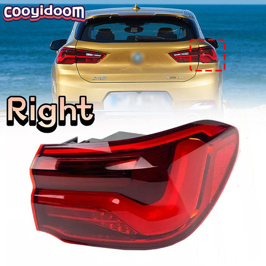 Right Side for BMW X2 F39 2020-2023 Taillight Flashing Light Brake Light