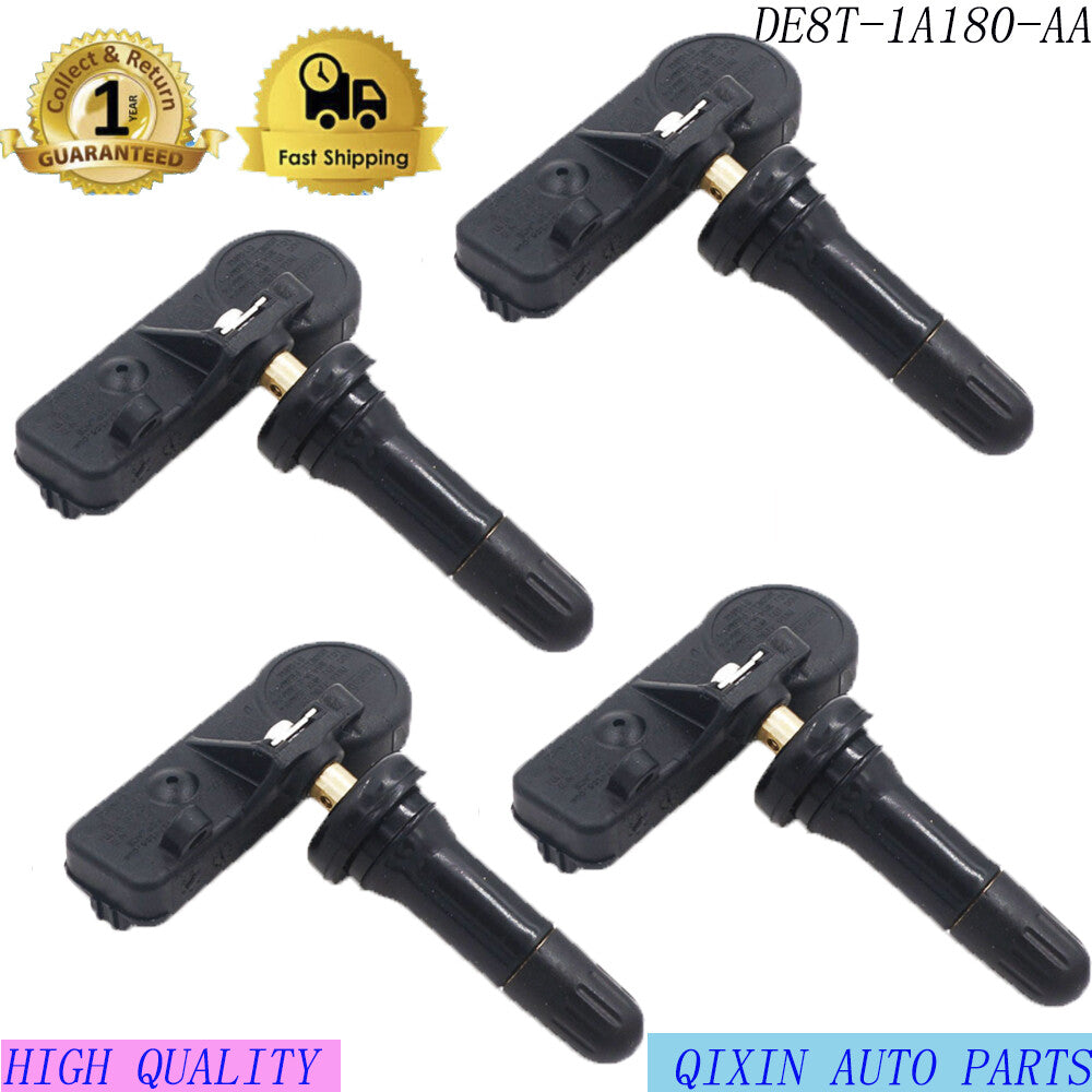 4-piece TPMS kit for Ford tire pressure sensors DE8T-1A180-AA TPMS