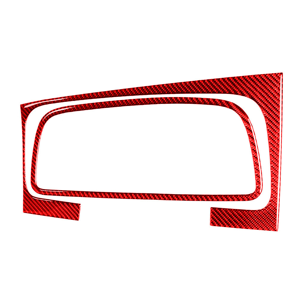 2Pcs Red Carbon Fiber Interior Dashboard Cover Trim for Dodge Journey 2009-2010
