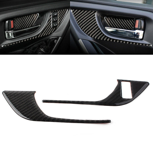 Carbon Fiber Inner Front Door Handles Cover for Subaru Forester 2013-2018 2017