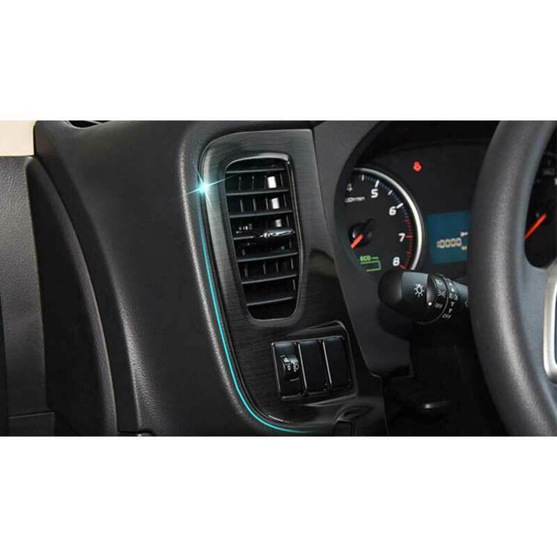 for Mitsubishi Outlander 2013-20 Brushed Console GPS Navigation Panel Frame Trim