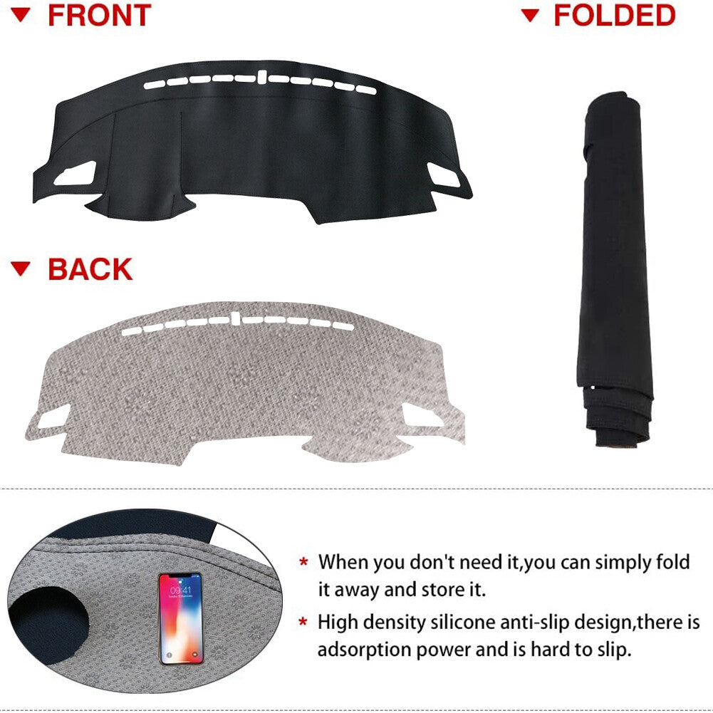 Leather Dashboard Cover Sunshade Pad Dash Mat for Honda for Civic 2016-2021 Sedan
