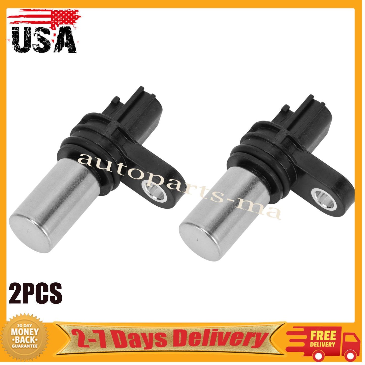 2x Crankshaft Position Sensor 23731-6N21A for Nissan Altima Frontier Sentra