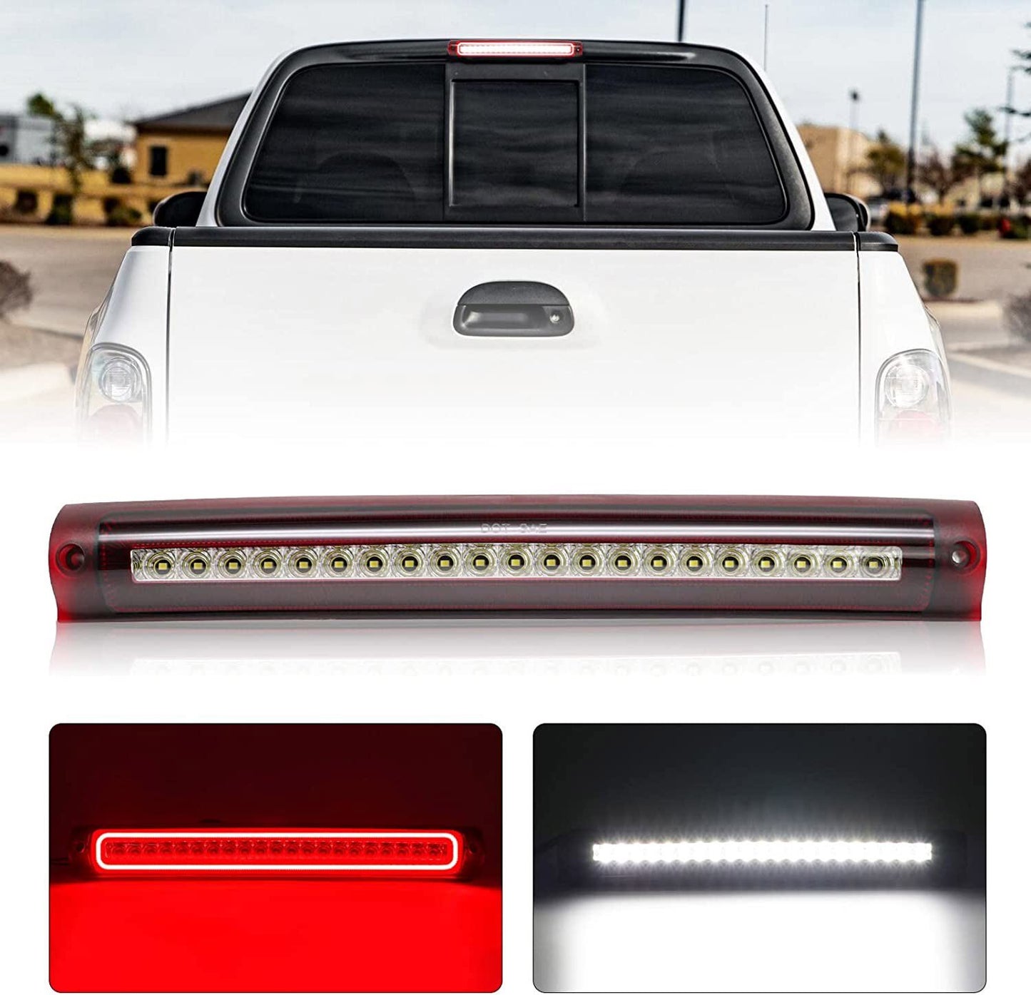 Applicable to 2000-2005 Excursion 97-03 for Ford F150 LED Third Brake Light and Third Stop Taillight