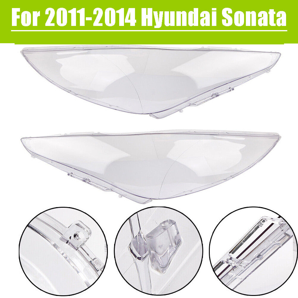 Transparent headlight lens cover for Hyundai Sonata (2011-2014)
