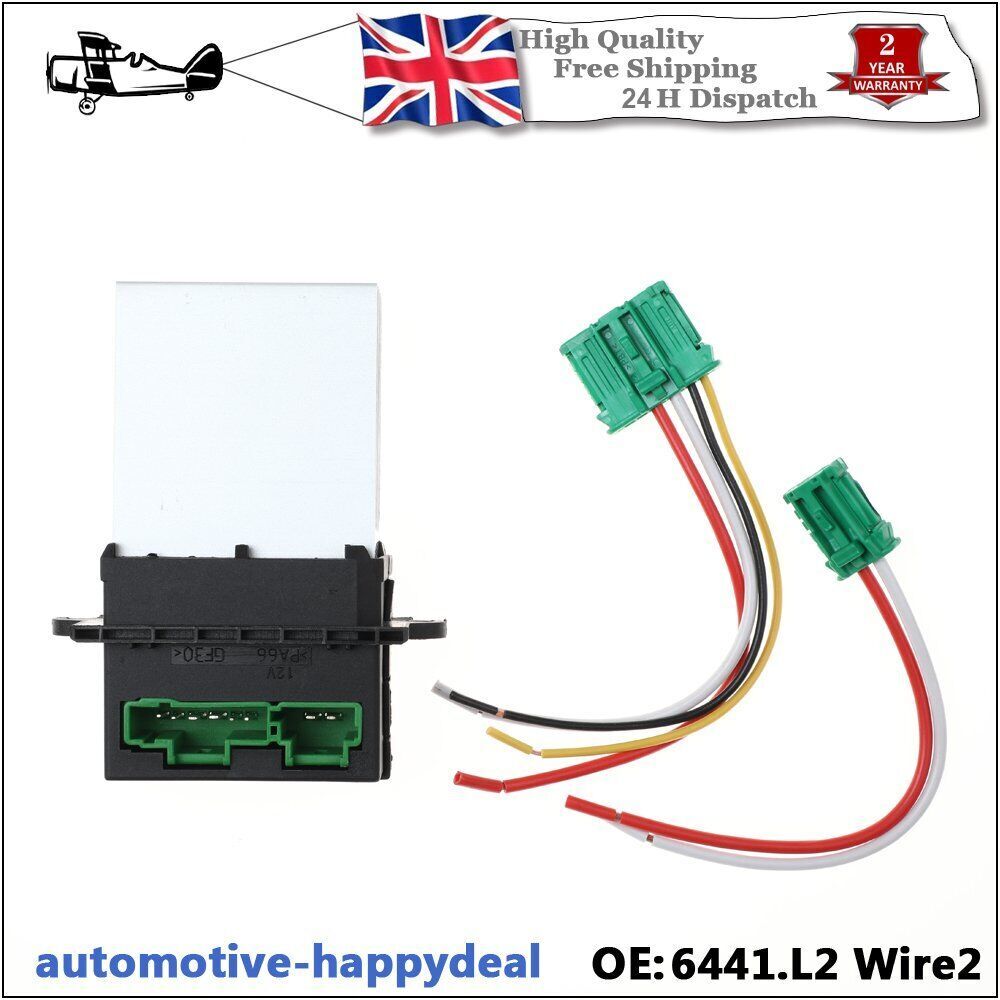 Heater Blower Fan Resistor + Wiring Loom Fits for Citroen for Nissan for Peugeot for Renault