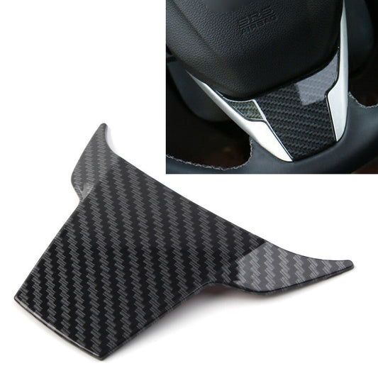 Car Steering Wheel Cover Trim Carbon Fiber Fit for Honda for Civic 10th Gen 2016-2017