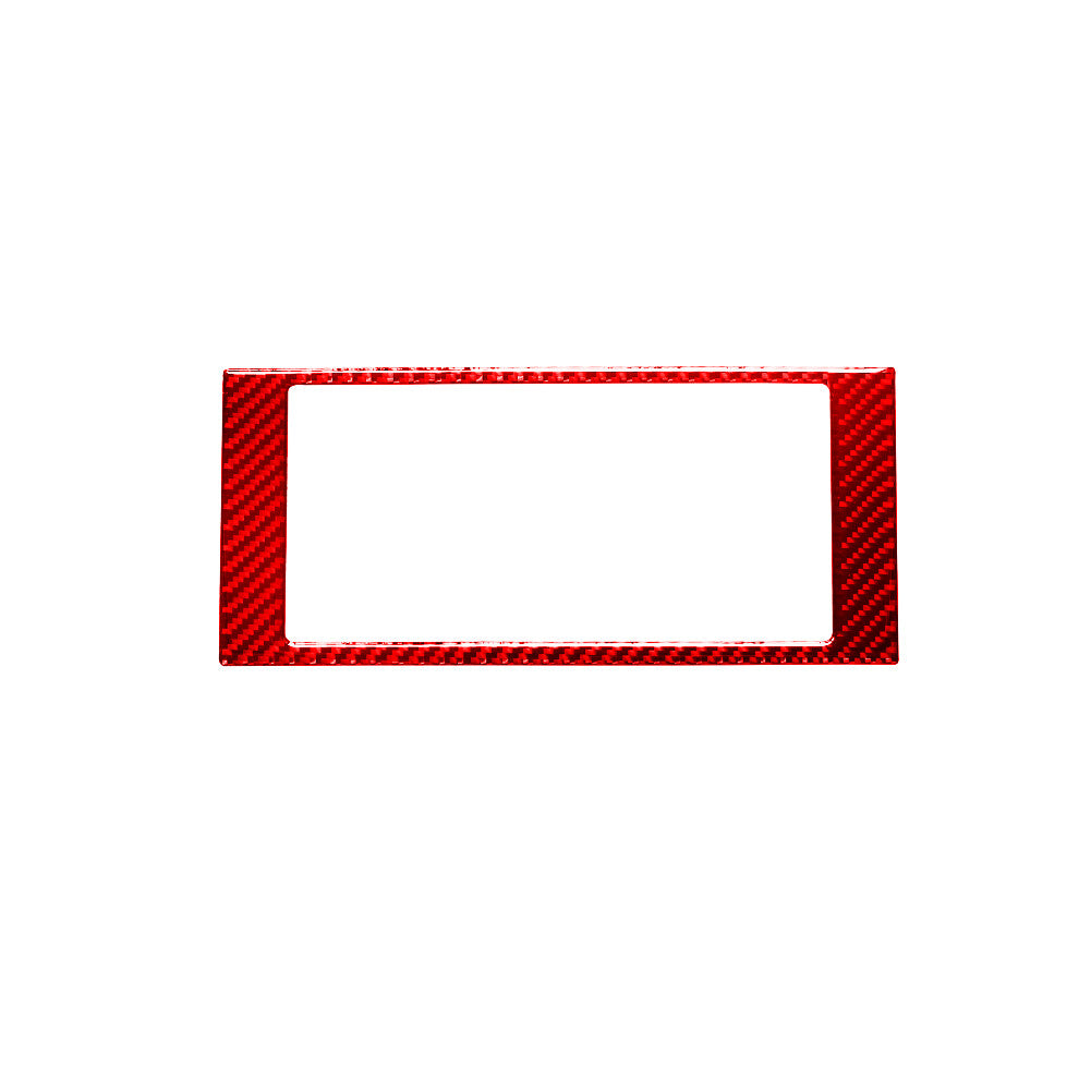 Red Carbon Fiber Radio Surround Control Frame Trim for Jeep for Wrangler 2007-2010