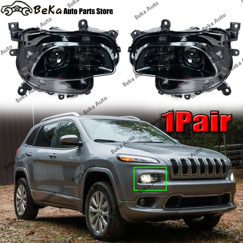 for Jeep Cherokee 2014 - 2018 LHRH Fog Light Front Bumper Light Assembly