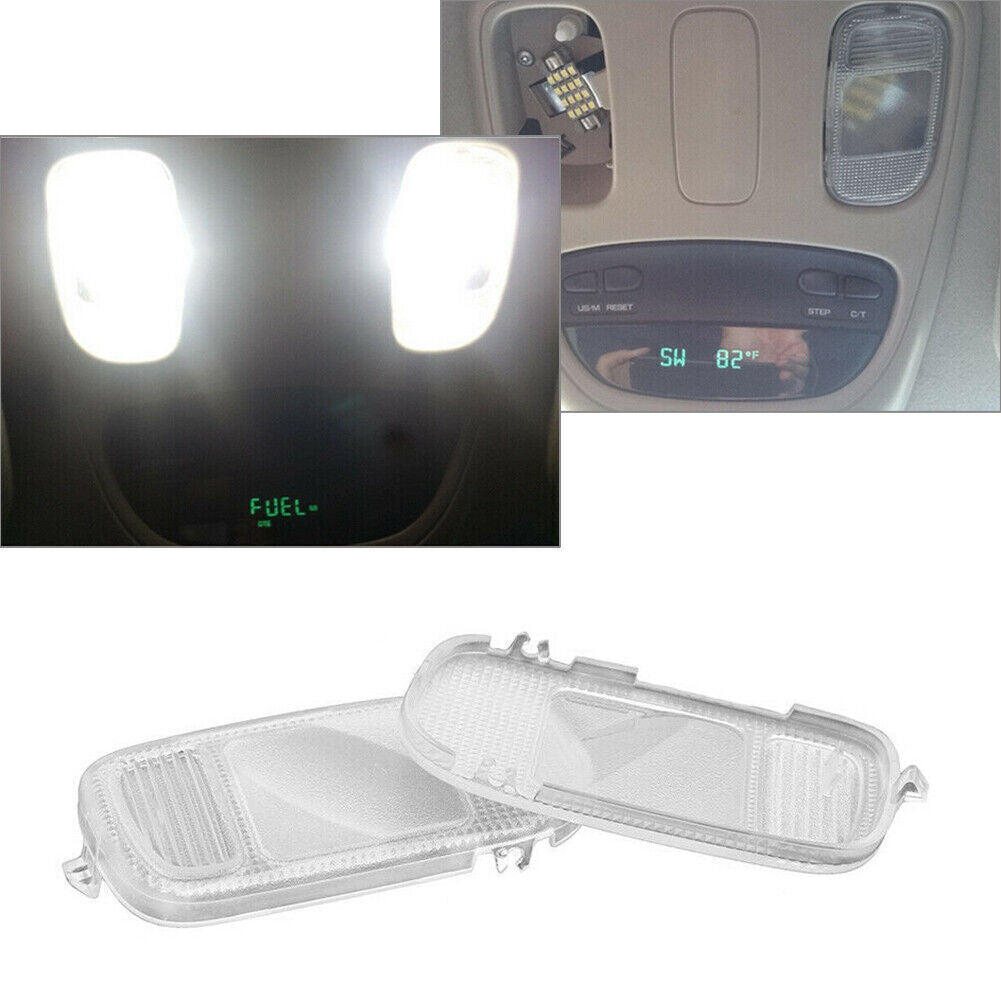 Overhead Console Dome Map Light Lamp Lens LH RH Fit for Dodge for Ram 2002-2010 2PCs US