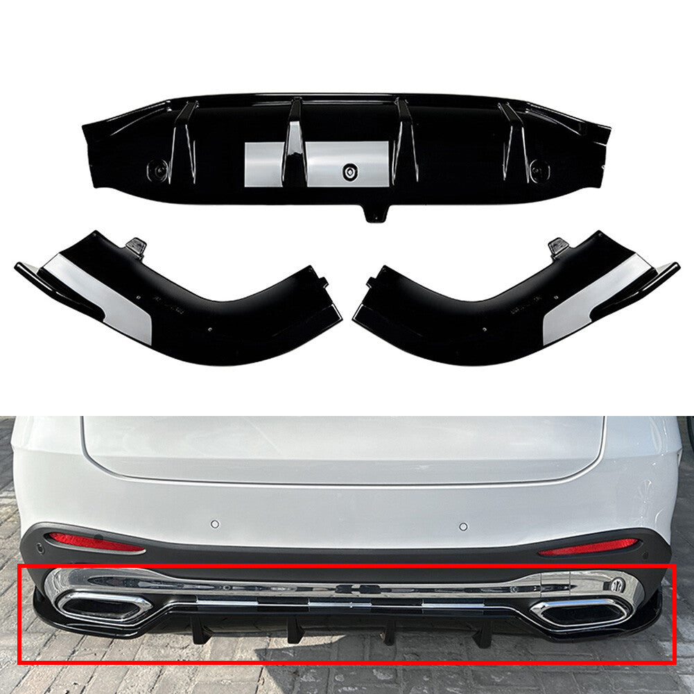 Rear Bumper Spoiler Splitter Lip for Mercedes-Benz GLC Class X254 2023+