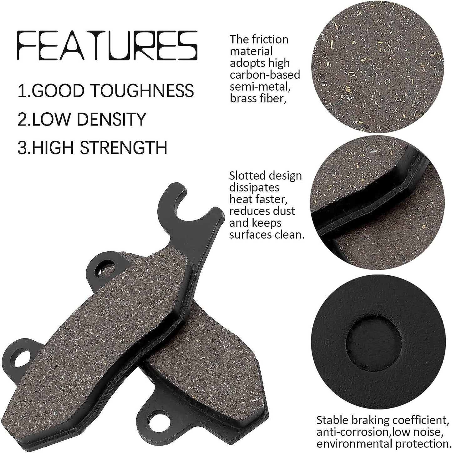Front and Rear Brake Pads for SUZUKI AN400 AN 400 Burgman Skyware 400 2007 2008