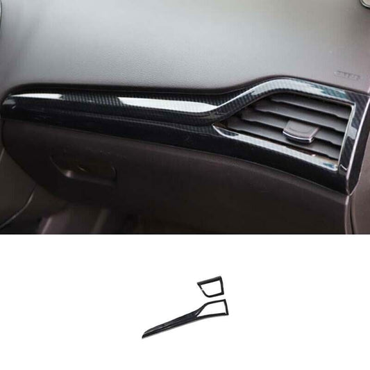 2X Carbon Fiber Console LR Air Outlet Vent Trim for Ford Fusion Mondeo 13-2020