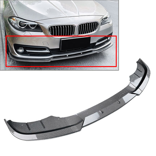 Front Bumper Lip Spoiler Splitter Carbon Fit for BMW 5 Series F10 F11 LCI 2015-2017