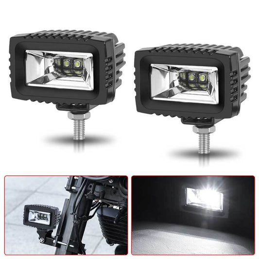 2X 3inch White LED Work Light Bar Cube Pods Flood Driving Fog Lamp Offroad Truck