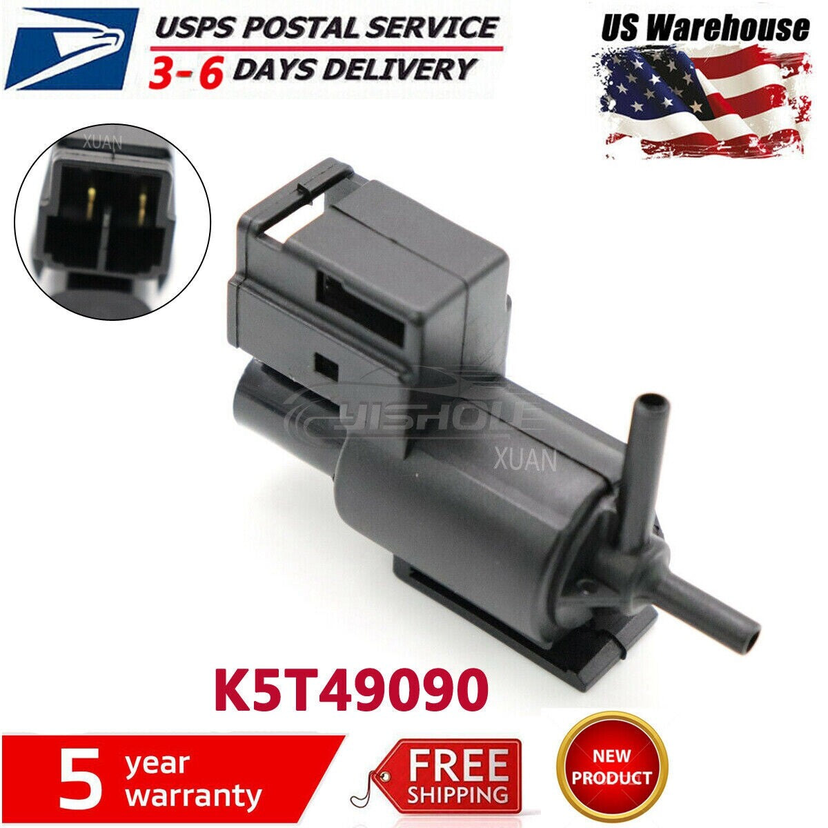 New Vacuum Switch Purge Valve Solenoid fit for Mazda 626 Protege RX-8