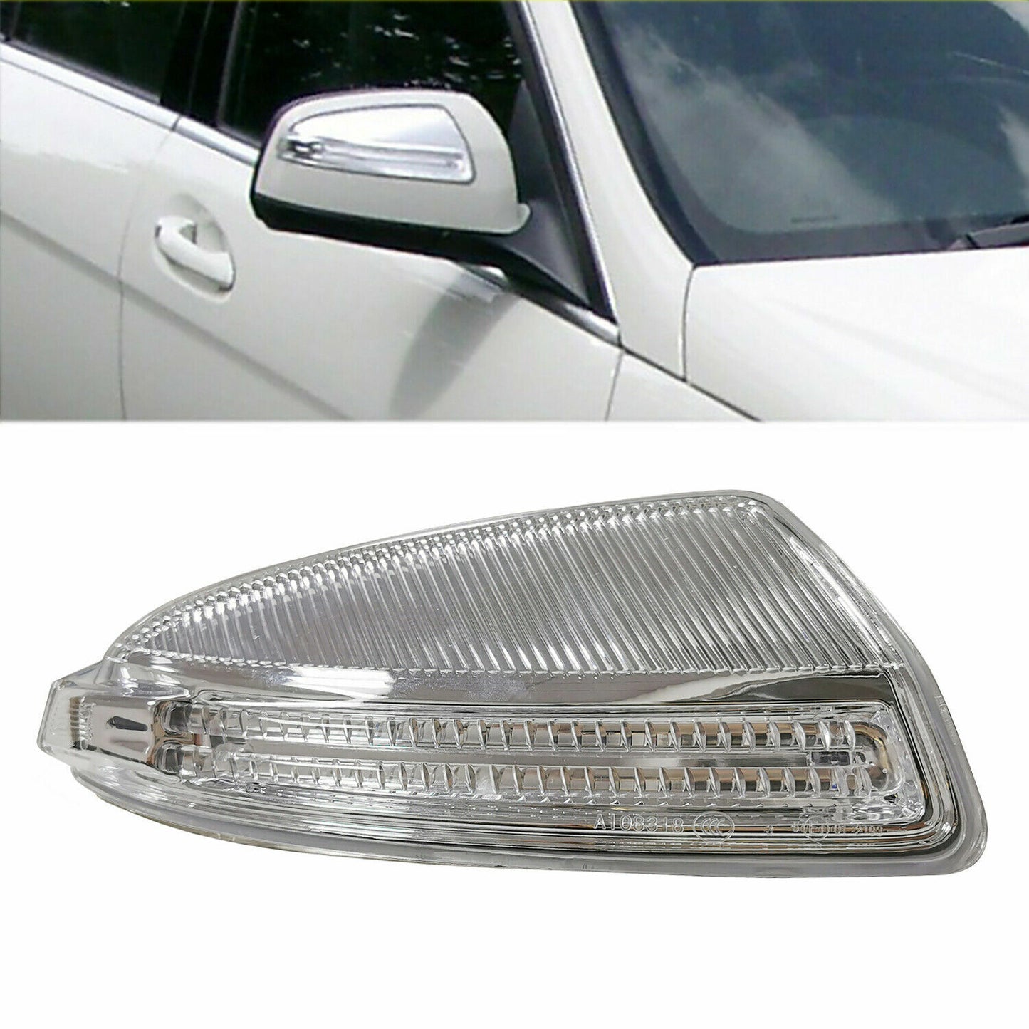 Pair Door Mirror Turn Signal Light for Mercedes-Benz W204 W639 C63 C300 C350 AT