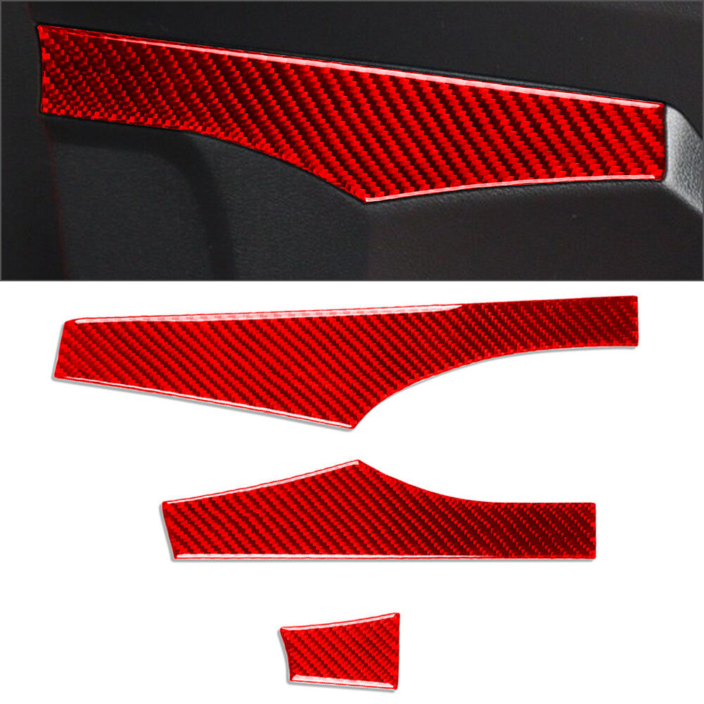 Carbon Fiber Interior Door Panel Cover Trim for Hyundai for Veloster JS N 2019-23