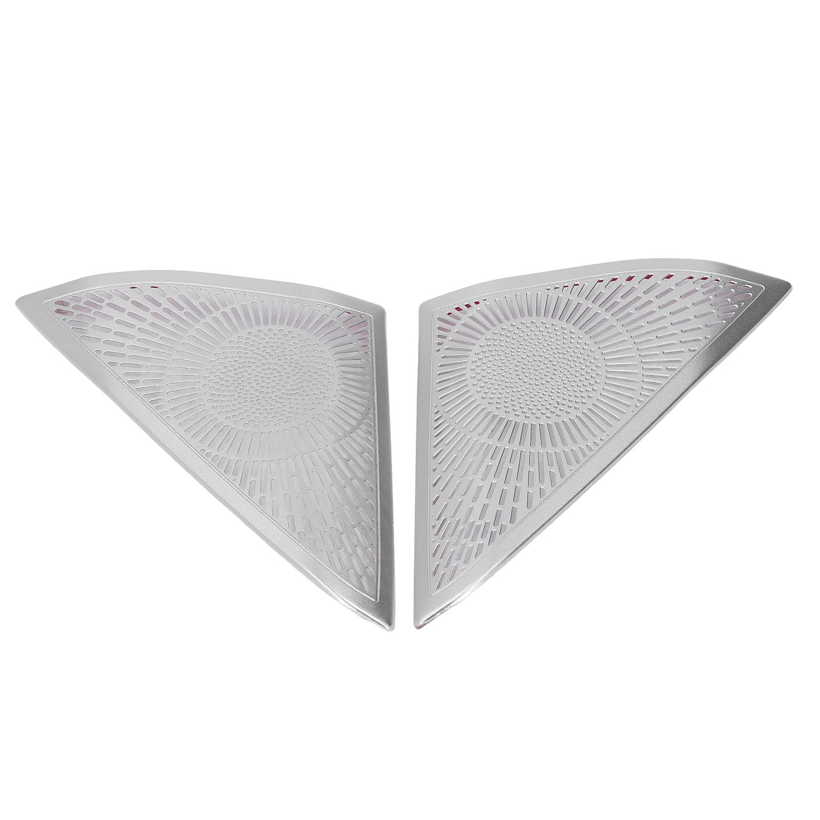New 2Pcs New Door Speaker Cover Trim Stickers Aluminium Alloy Part for Benz E