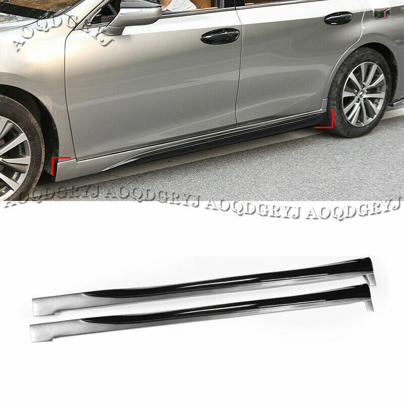 Unpainted Side Skirts Extensions spoiler Guard for Lexus ES250/300h/350 2019-22