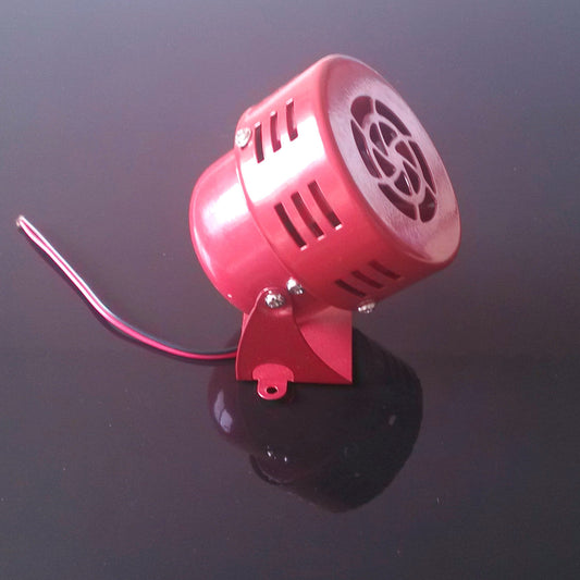 1Pc Red Car Truck Air Fan Driven Red Horn Sound Loud