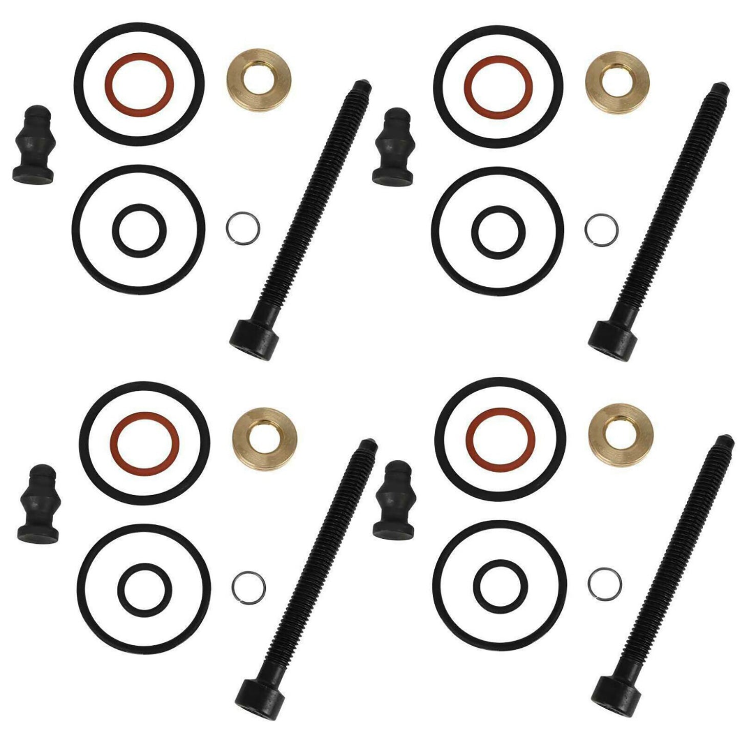 4 PCS Injector Seal Washer Kits Fit for Audi A6 2000-2005 for Audi A4 2000-2009