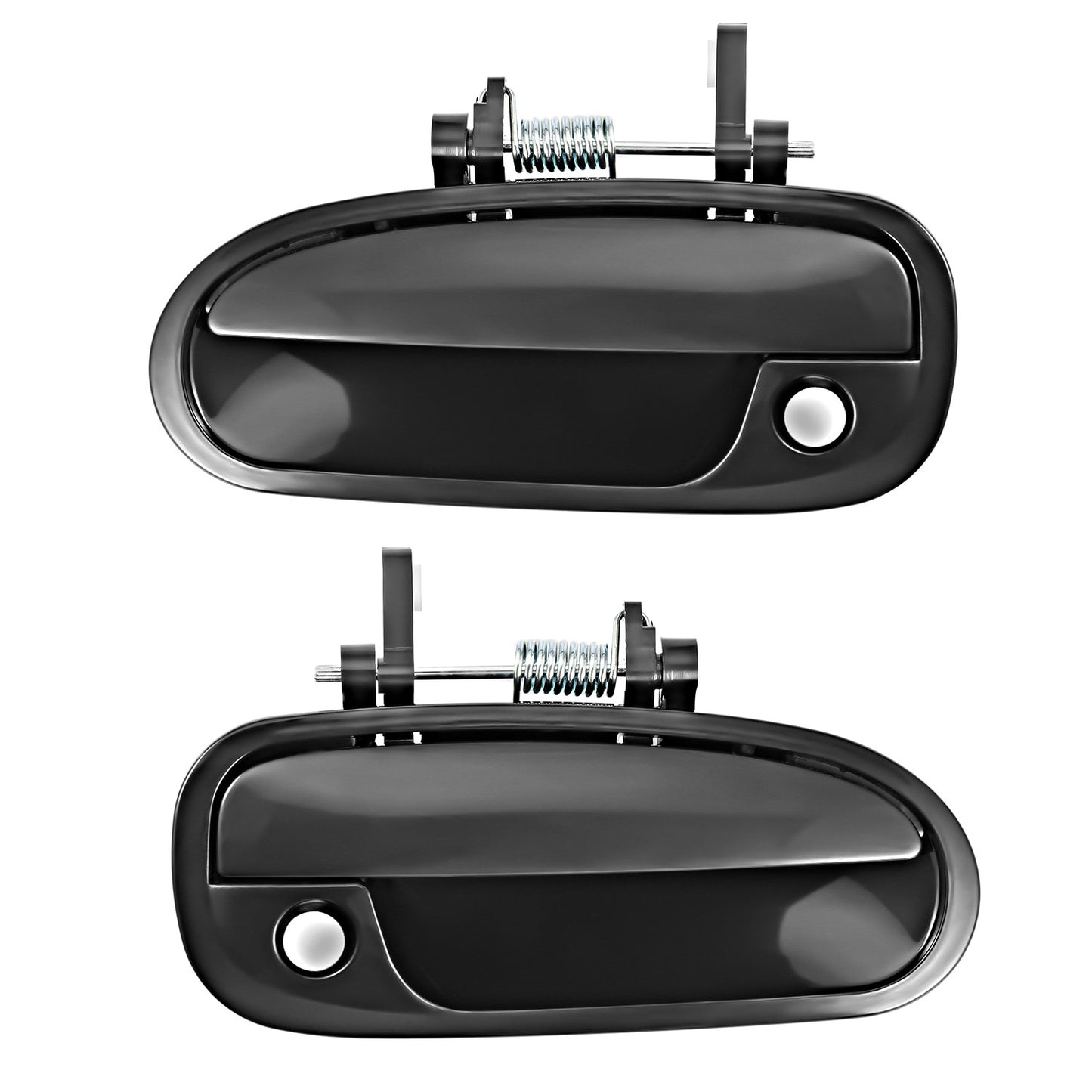 Front Primed Exterior Door Handle Black For 96-2000 for Honda for Civic Plastic
