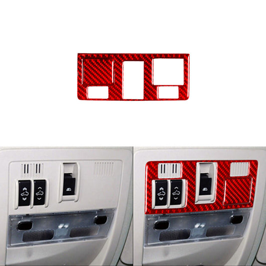 Red Carbon Fiber Sunroof Button Cover Trim For Silverado/tahoe/ for sierra 2007-14 F
