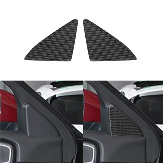 2Pcs Carbon Fiber Front Door Pillars Cover Trim for Ford Explorer 2020-2023