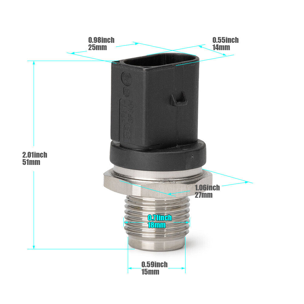 0281002842 New Fuel Injection Pressure Sensor for Dodge Sprinter 2500 2003-2009