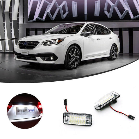 2x Fit for Subaru Forester Impreza WRX STI Car LED License Plate Lights Lamps