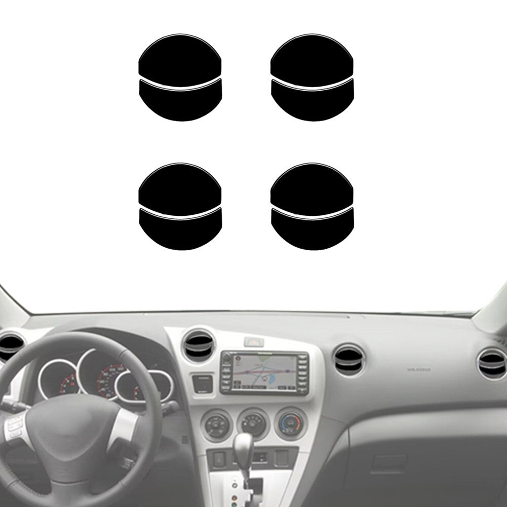 8X Gloss Black Front Air Vent Frame Cover Trim for Toyota Matrix 2009-2014