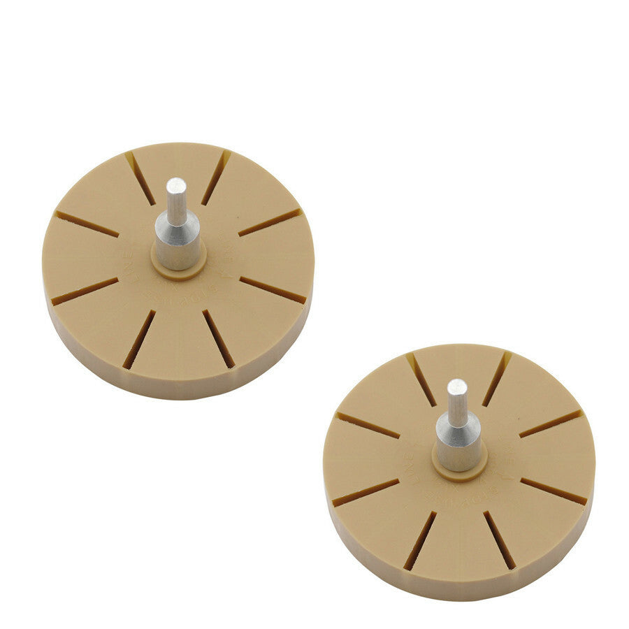 2-Pack Rubber Eraser Wheel & Drill Adapter For Vinyl Decal Adhesive Remover Tool
