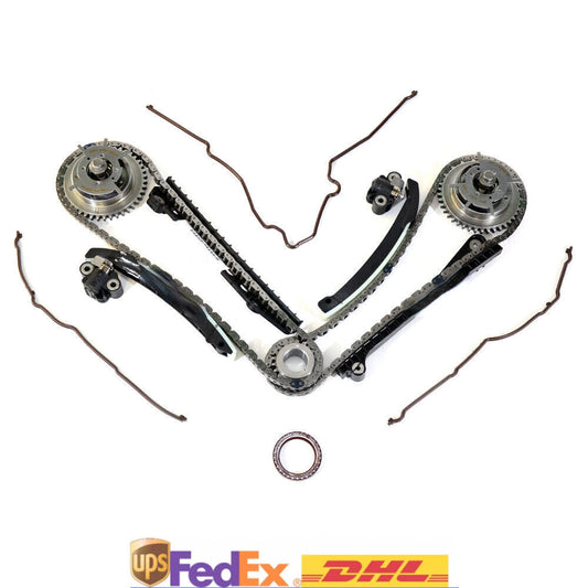 for Ford 5.4L 3V Camshaft Phaser Sprocket, Timing Tensioner, Guide Chain Set