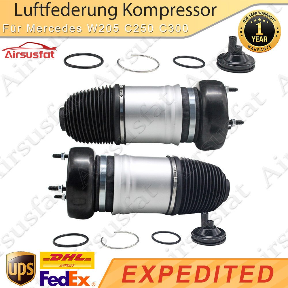 2x for Mercedes W205 C250 C300 C400 front LR air suspension air spring A2053204768