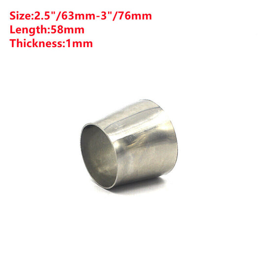 2.5'' to 3''OD Stainless Steel Exhaust Concentric Reducer Cone Converter Adapter